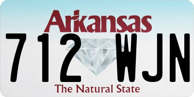 AR license plate 712WJN