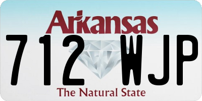 AR license plate 712WJP