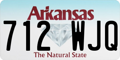 AR license plate 712WJQ