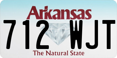 AR license plate 712WJT