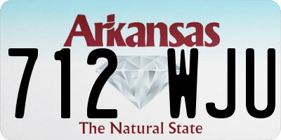 AR license plate 712WJU