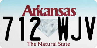 AR license plate 712WJV
