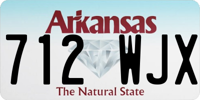 AR license plate 712WJX