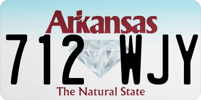 AR license plate 712WJY