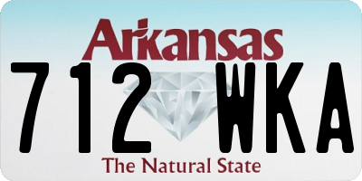 AR license plate 712WKA
