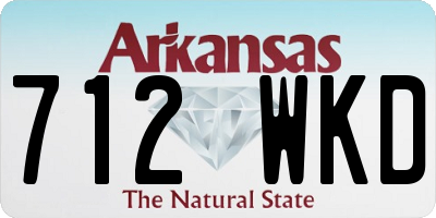 AR license plate 712WKD