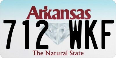 AR license plate 712WKF