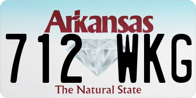 AR license plate 712WKG