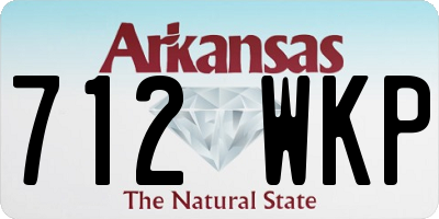 AR license plate 712WKP