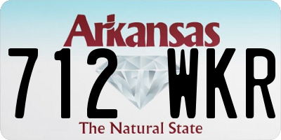 AR license plate 712WKR