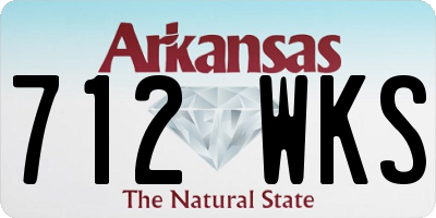 AR license plate 712WKS