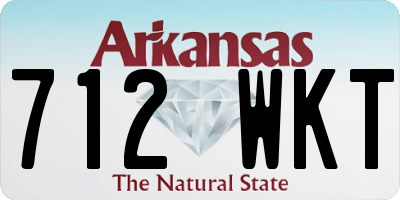 AR license plate 712WKT