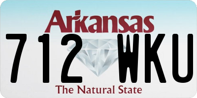 AR license plate 712WKU