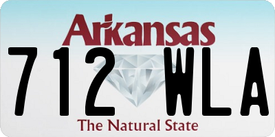 AR license plate 712WLA