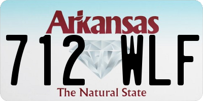 AR license plate 712WLF