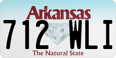 AR license plate 712WLI