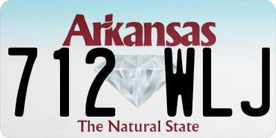 AR license plate 712WLJ