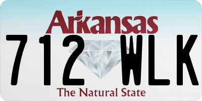 AR license plate 712WLK