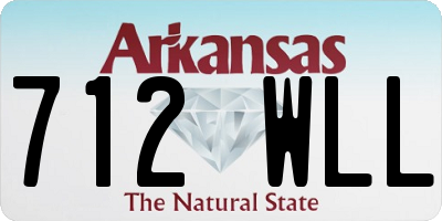AR license plate 712WLL