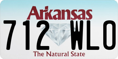 AR license plate 712WLO