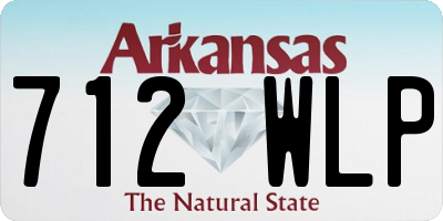 AR license plate 712WLP