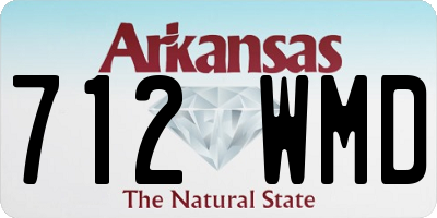 AR license plate 712WMD