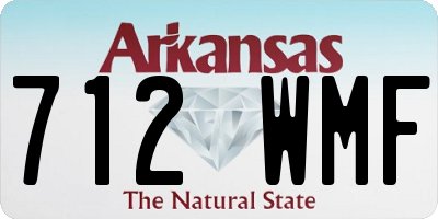 AR license plate 712WMF