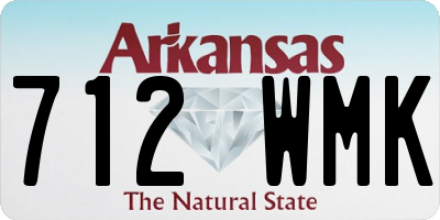 AR license plate 712WMK