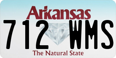 AR license plate 712WMS