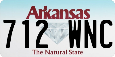 AR license plate 712WNC