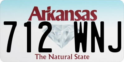 AR license plate 712WNJ