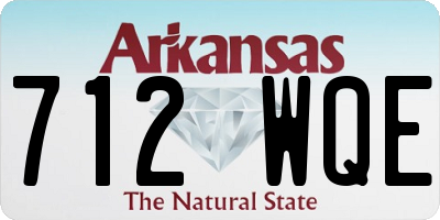 AR license plate 712WQE