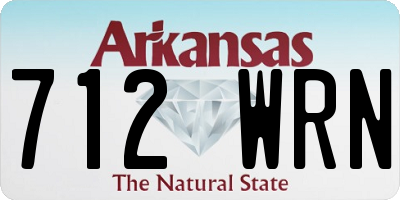 AR license plate 712WRN
