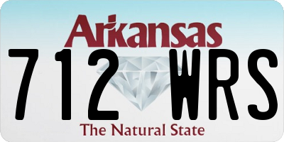 AR license plate 712WRS