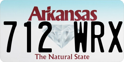 AR license plate 712WRX