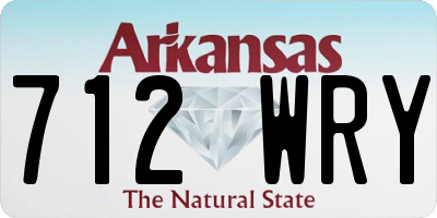 AR license plate 712WRY