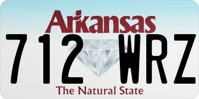 AR license plate 712WRZ