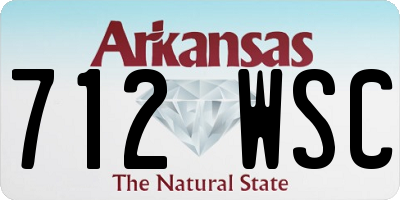 AR license plate 712WSC