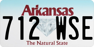 AR license plate 712WSE