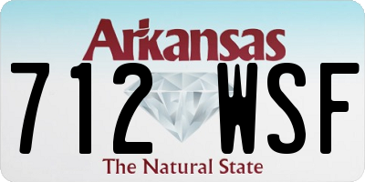 AR license plate 712WSF