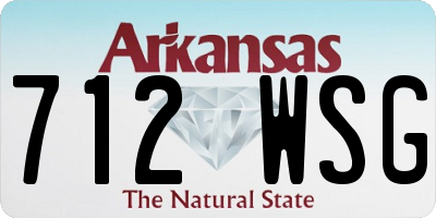 AR license plate 712WSG