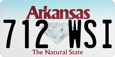 AR license plate 712WSI