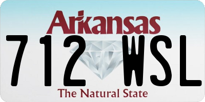 AR license plate 712WSL