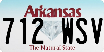 AR license plate 712WSV