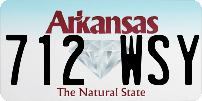 AR license plate 712WSY