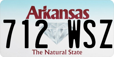 AR license plate 712WSZ