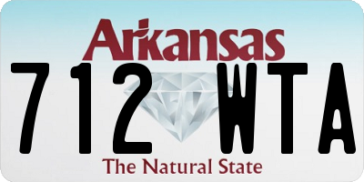 AR license plate 712WTA