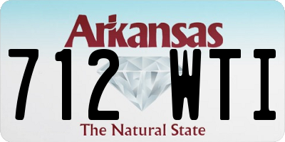 AR license plate 712WTI