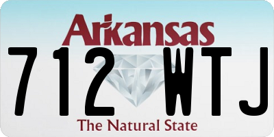 AR license plate 712WTJ