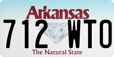 AR license plate 712WTO